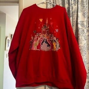 Red Disney Christmas Princess Sweater